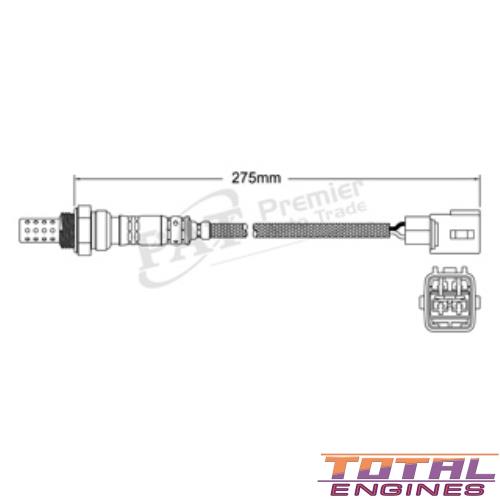 Walker Oxygen Lambda Sensor fits Toyota Celsior UCF10R/UCF11R/UCF20R 4.0 Litre 1UZ-FE V8 32 Valve DOHC MPFI 3969cc Image 1