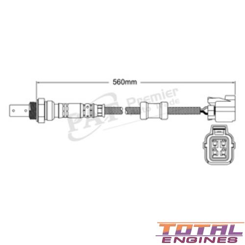 Denso Oxygen Lambda Sensor fits Subaru Liberty BL/BP 2.5 Litre EJ252 Boxer4 16 Valve SOHC MPFI 2457cc Image 1