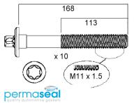 Permaseal Cylinder Head Bolt Set Thumbnail