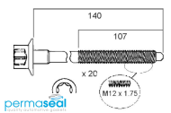 Permaseal Cylinder Head Bolt Set Thumbnail