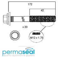 Permaseal Cylinder Head Bolt Set Thumbnail