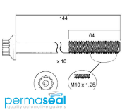 Permaseal Cylinder Head Bolt Set Thumbnail