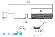 Permaseal Cylinder Head Bolt Set Thumbnail