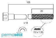 Permaseal Cylinder Head Bolt Set Thumbnail