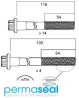 Permaseal Cylinder Head Bolt Set Thumbnail
