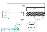 Permaseal Cylinder Head Bolt Set Thumbnail