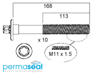 Permaseal Cylinder Head Bolt Set Thumbnail