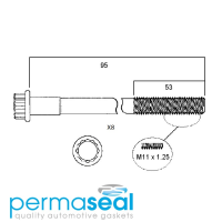 Permaseal Cylinder Head Bolt Set Thumbnail