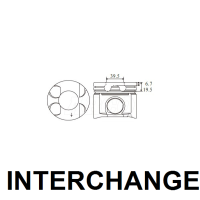INTERCHANGE Piston & ring set Thumbnail