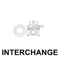 INTERCHANGE Piston & ring set Thumbnail