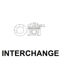INTERCHANGE Piston & ring set Thumbnail