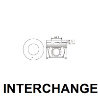 INTERCHANGE Piston & ring set Thumbnail