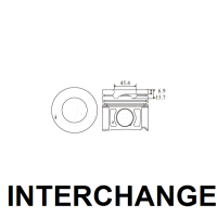 INTERCHANGE Piston & ring set Thumbnail