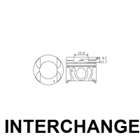 INTERCHANGE Piston & ring set Thumbnail