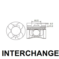 INTERCHANGE Piston & ring set Thumbnail