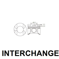 INTERCHANGE Piston & ring set Thumbnail