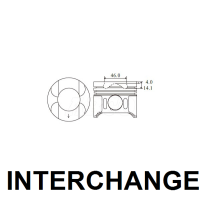 INTERCHANGE Piston & ring set Thumbnail