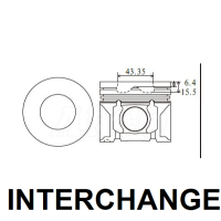 INTERCHANGE Piston & ring set Thumbnail