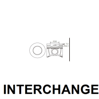 INTERCHANGE Piston & ring set Thumbnail