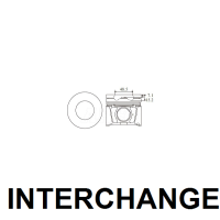 INTERCHANGE Piston & ring set Thumbnail