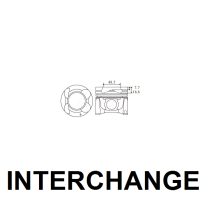 INTERCHANGE Piston & ring set Thumbnail
