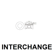 INTERCHANGE Piston & ring set Thumbnail