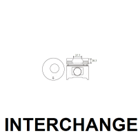 INTERCHANGE Piston & ring set Thumbnail