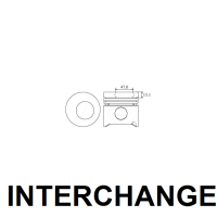 INTERCHANGE Piston & ring set Thumbnail