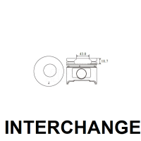 INTERCHANGE Piston & ring set Thumbnail