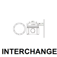 INTERCHANGE Piston & ring set Thumbnail