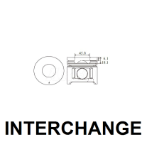 INTERCHANGE Piston & ring set Thumbnail