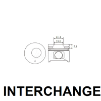 INTERCHANGE Piston & ring set Thumbnail