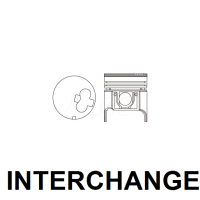 INTERCHANGE Piston & ring set Thumbnail