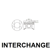 INTERCHANGE Piston & ring set Thumbnail