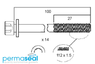 Permaseal Cylinder Head Bolt Set Thumbnail