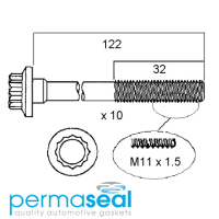 Permaseal Cylinder Head Bolt Set Thumbnail