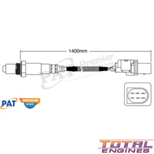 PAT Premium Oxygen Lambda Sensor Cylinders 1-3 fits BMW 1 Series E87/E88 3.0 Litre N52 B30 6 Cylinders 24 Valve DOHC VVT MPFI 2996cc Image 1