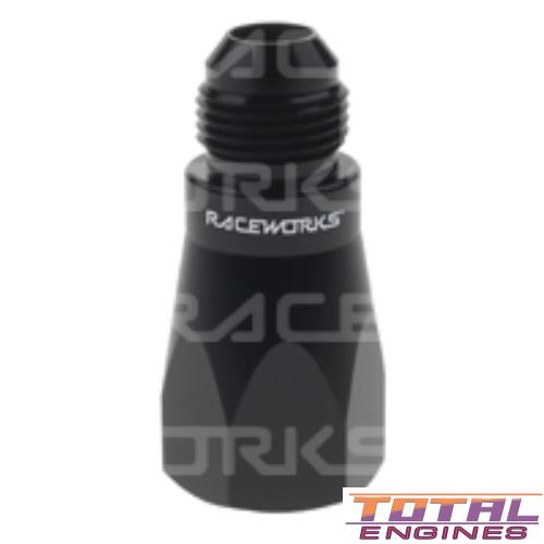 Raceworks Performance AN-10 Roll Over Valve / Vent Black - RWF-614-10BK Image 1