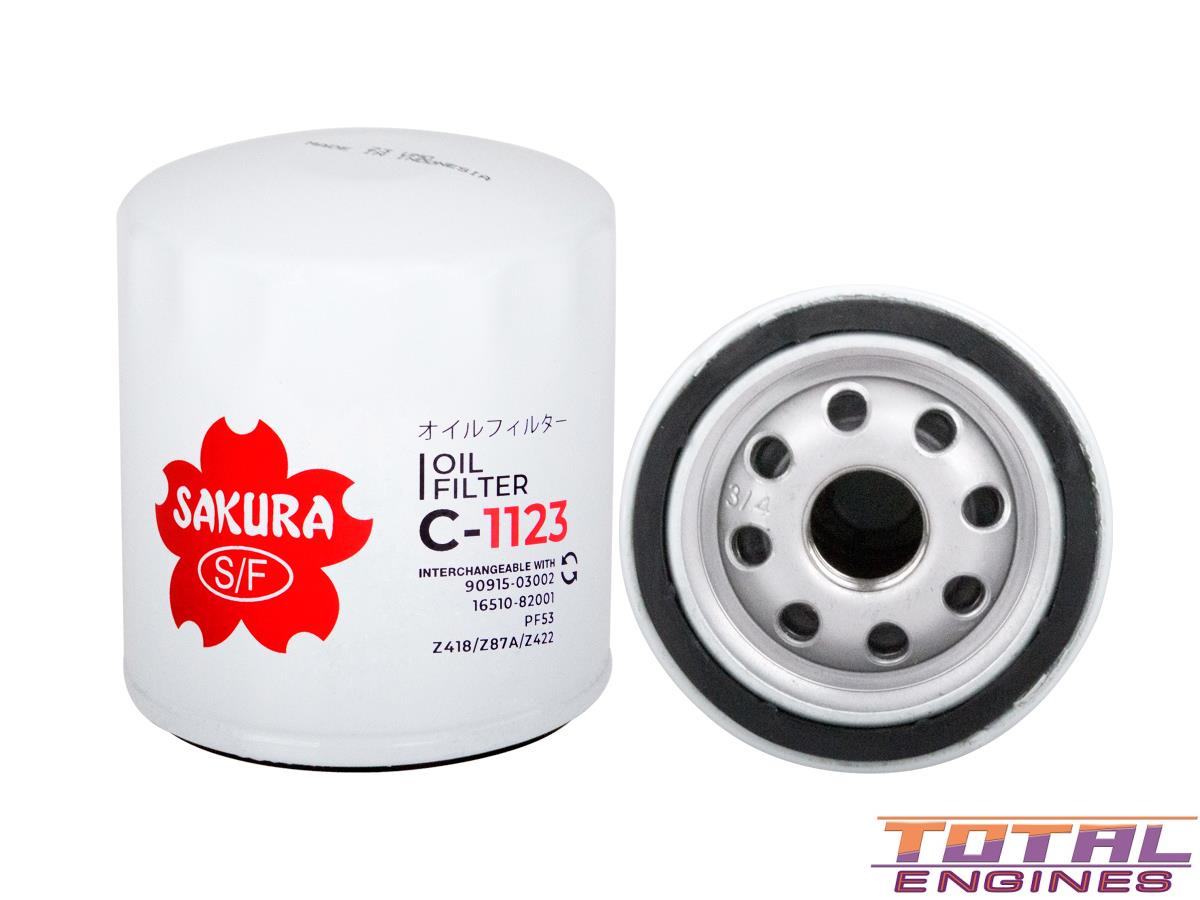 Sakura Engine Oil Filter Full Flow Spin-On - C-1123 Image 1