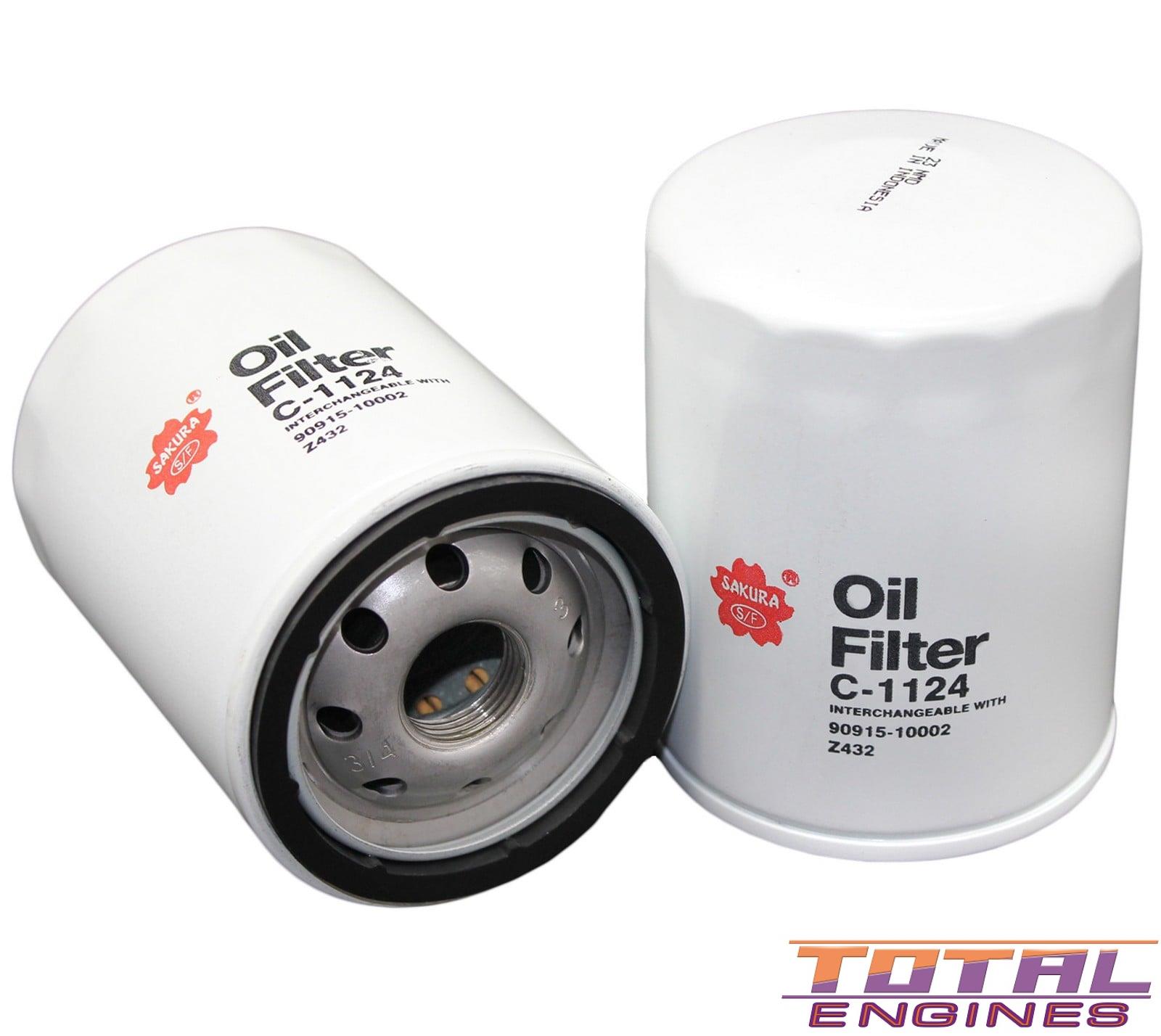 Sakura Engine Oil Filter  Spin-On Full Flow Replaces Ryco Z432 - C-1124 Image 1